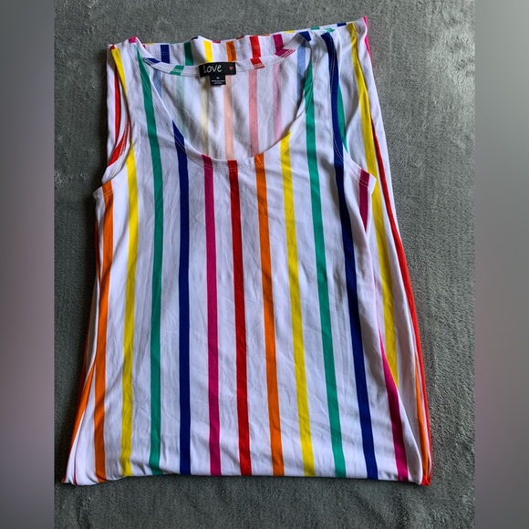 Rainbow striped midi dress - Picture 4 of 5